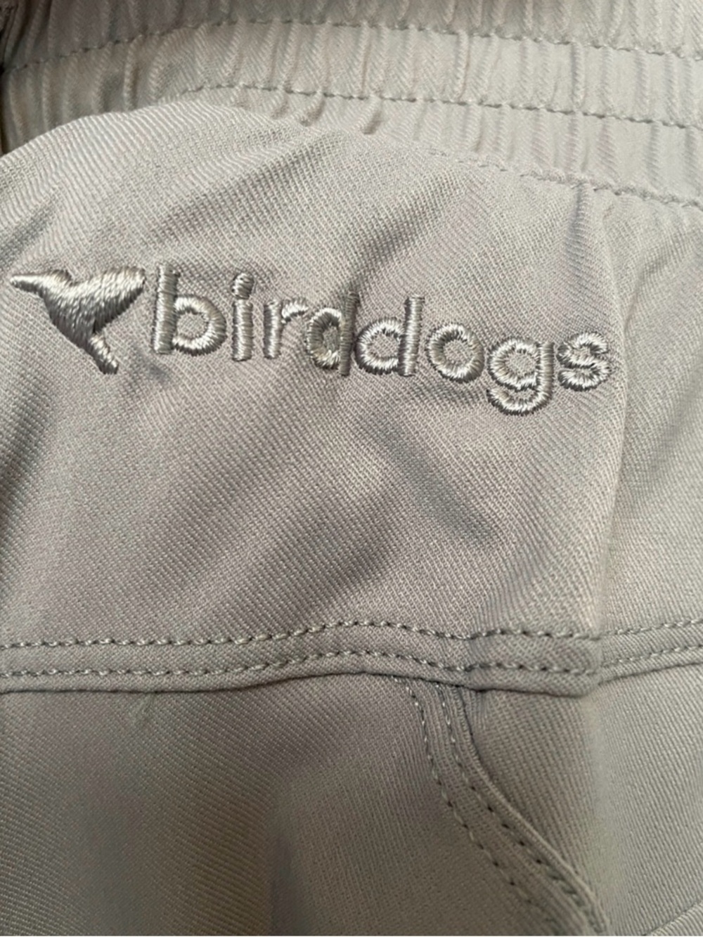Birddogs Men's Athletic Shorts in Gray with Orange Liner - Picture 3 of 4